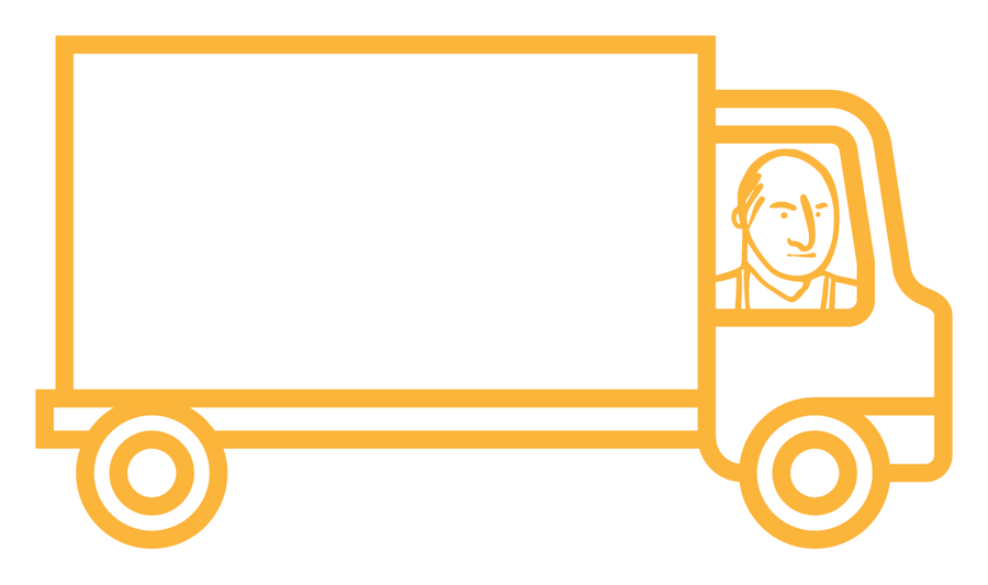 Fresh delivery truck